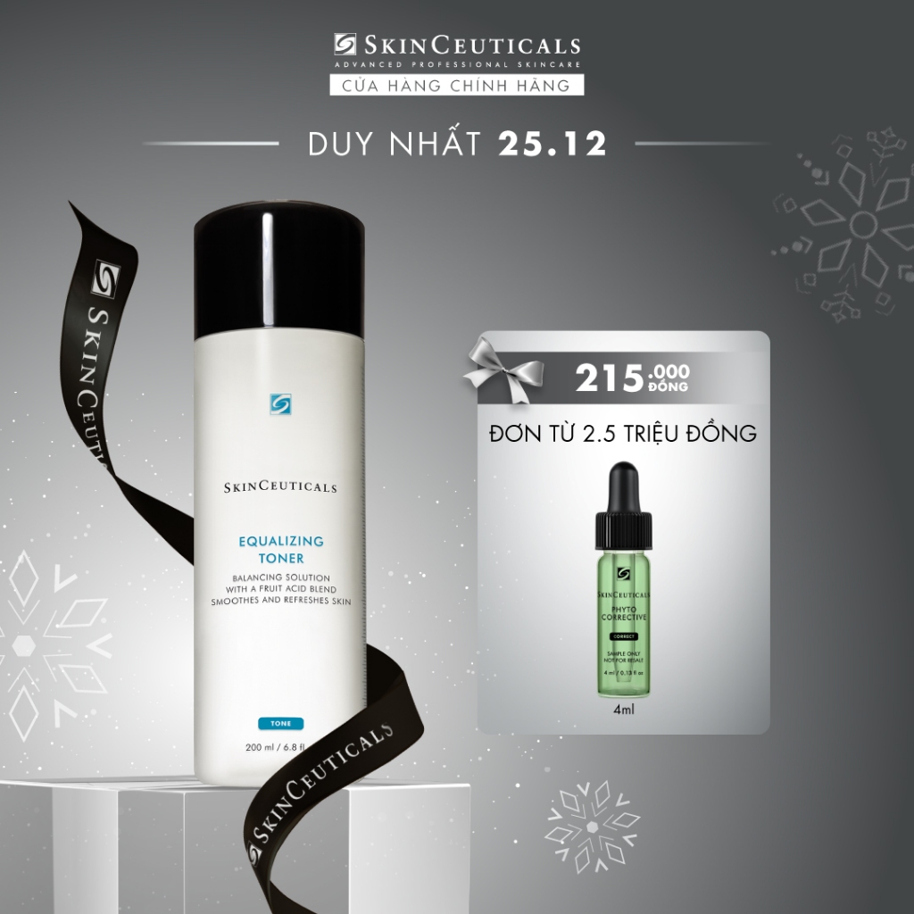 Skinceuticals Nước cân bằng Equalizing Toner cân bằng độ pH và cải thiện kết cấu da 200ml