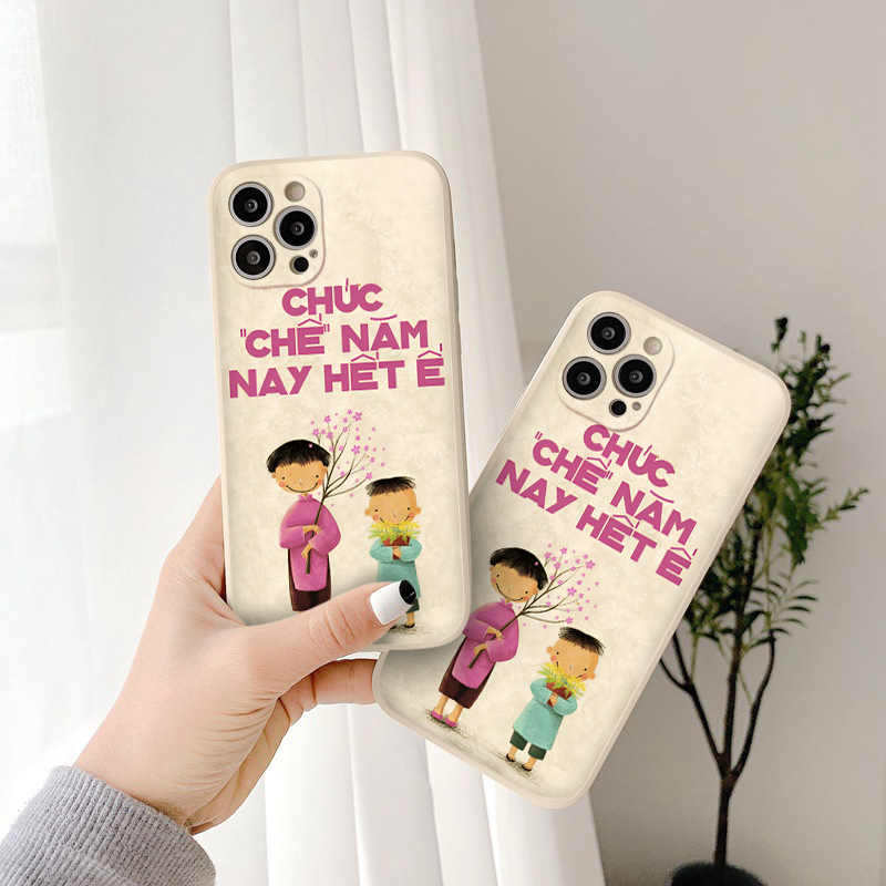 Ốp Điện Thoại Tpu In Hình Chúc chế năm nay hết ế cực hài hước Cho iphone 14 pro 14 promax 11 12 13/6/7/8plus/X eh6022