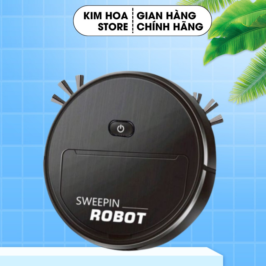 Robot Hút Bụi Lau Nhà Thông Minh D2 - Máy Hút Bụi Tích Điện Cao Cấp -Bảo Hành 24 Tháng