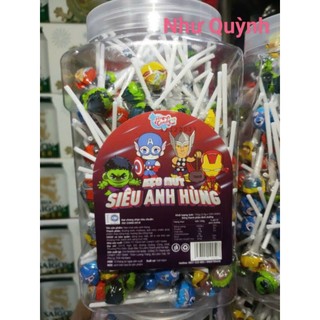 Sỉ hộp 200 cây kẹo mút mini siêu anh hùng
