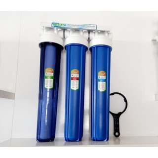  bộ lọc nước sinh hoạt đầu nguồn 20icnh ly 2 ron texas 1 trong 2 xanh 