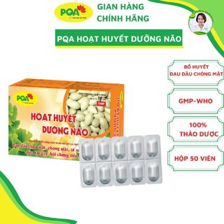 PQA Hoạt Huyết Dưỡng Não giúp hoạt huyết, hỗ trợ tăng cường tuần hoàn máu não, rối loạn tiền đình