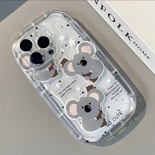 Ốp iPhone Mềm Trong Suốt Chống Sốc Hình Gấu cho iphone 11 12 13 14 pro max iphone x xr xs max se iphone 7 plus 8 plus