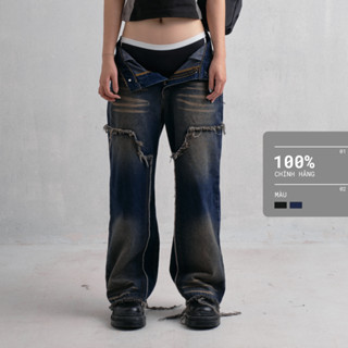 Quần jeans mài ống suông HANOI RIOT P0077