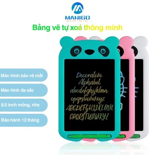 Bảng vẽ tự xoá điện tử thông minh đa sắc Manigo KS08501 màn hình LCD chạy bằng pin dành cho bé học tập sáng tạo bảo hành