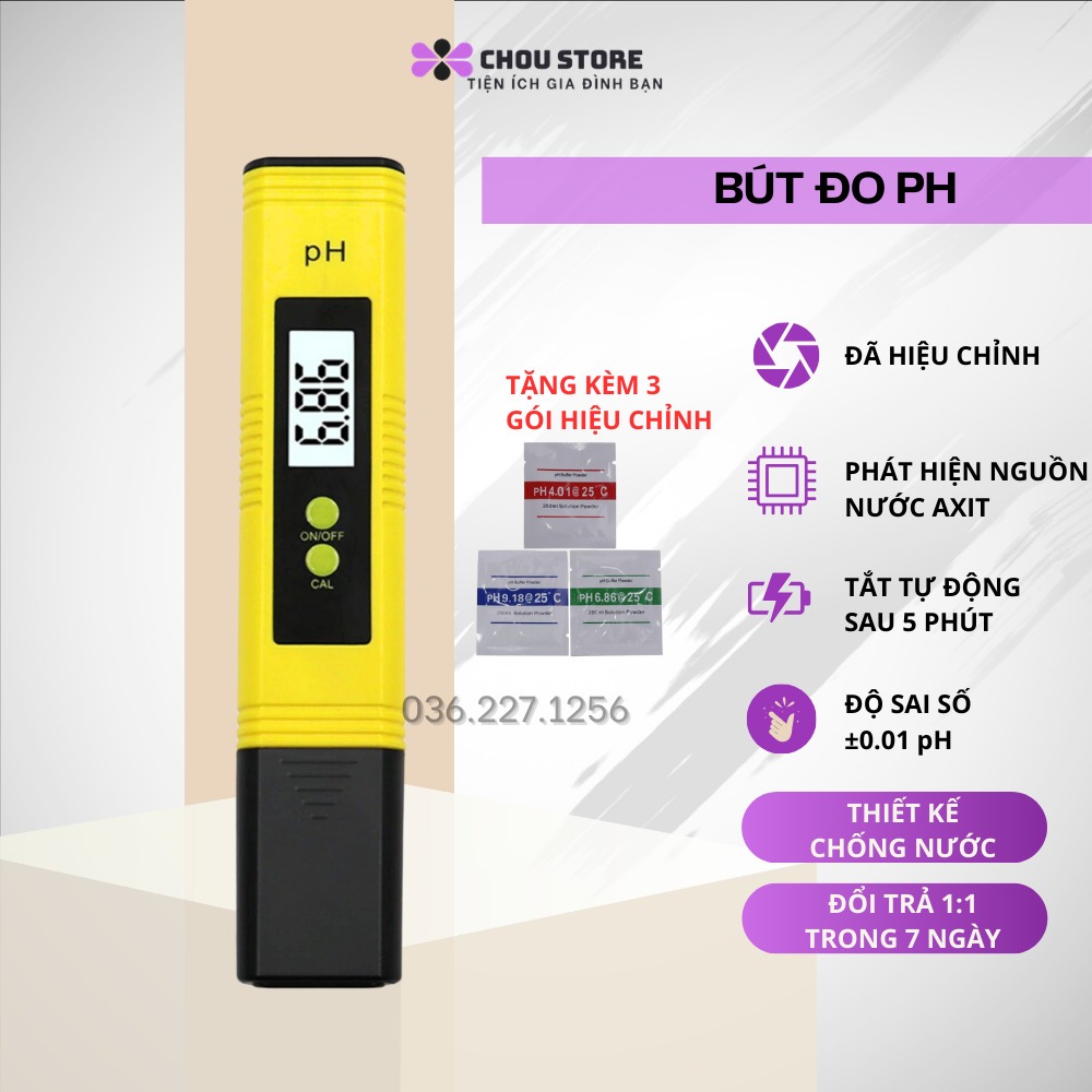 Bút thử pH (đã hiệu chỉnh) đo độ axit, chất lượng nước .Hàng xuất khẩu Âu Mỹ