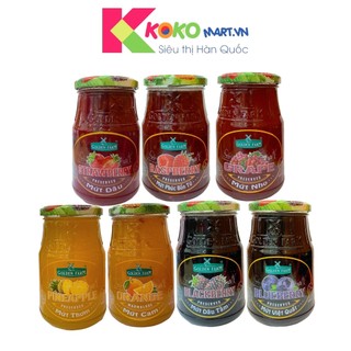 Mứt trái cây Golden Farm hũ 450g vị dâu, việt quất, nho, cam, phúc bồn tử, dứa