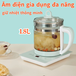 Ấm điện gia dụng đa năng dung tích 1.8L giữ nhiệt thông minh chế độ hẹn giờ
