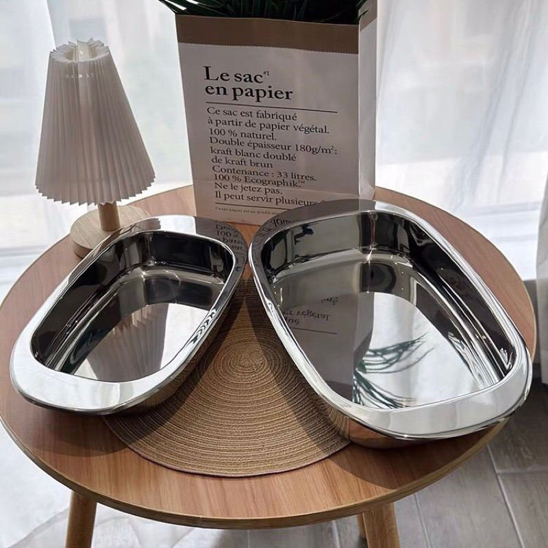 Khay inox 304 size 33,5cm /40cm