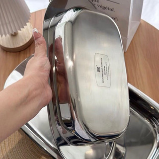 Khay inox 304 size 33,5cm /40cm