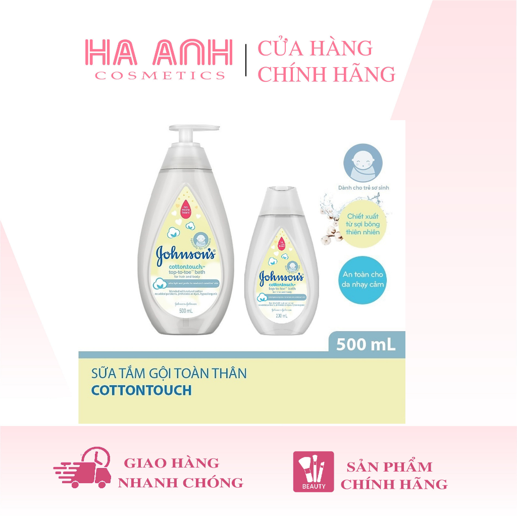 Sữa Tắm Gội Johnson's Baby Cottontouch 500ml