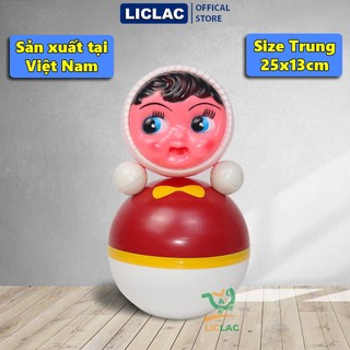 Đồ chơi trẻ em Lật Đật hình Búp Bê chất liệu nhựa Cao Cấp an toàn, Đồ chơi giải trí cho bé có Lục Lạc
