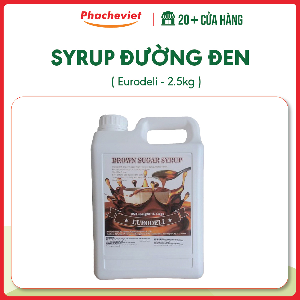 Syrup Đường Đen Eurodeli 2,5Kg