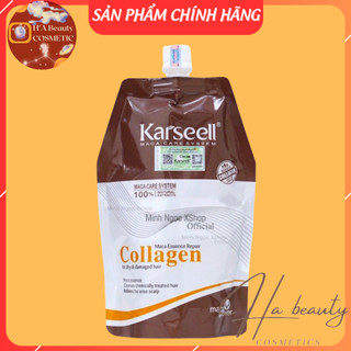 Kem ủ tóc, dầu hấp Collagen Karseell dạng túi 500ml chính hãng