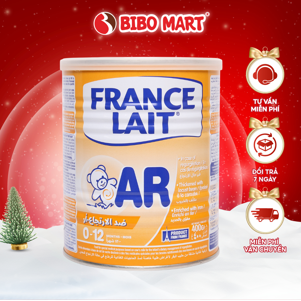 Sữa Công Thức France Lait AR Nhập Khẩu Pháp Chống Trào Ngược Nôn Trớ Cho Bé 400g - Bibo Mart