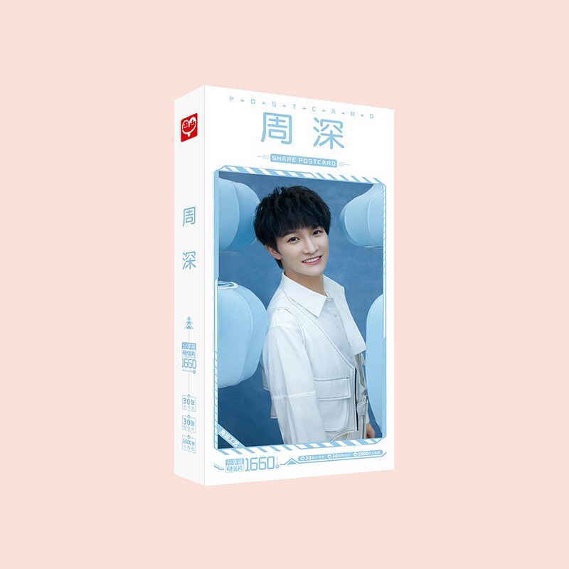 Châu Thâm Zhou Shen - Postcard và Sheet Meetxy A4 3 ô ngang