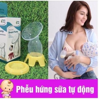 Phễu cốc hứng sữa, hút sữa rảnh tay kèm nắp và chân đứng