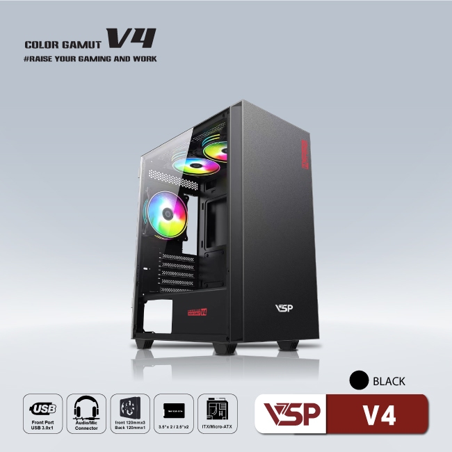 Vỏ Case Máy Tính VSP V4