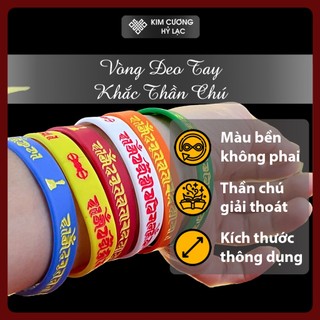 Vòng tay cao su, vòng silicon khắc thần chú mật tông