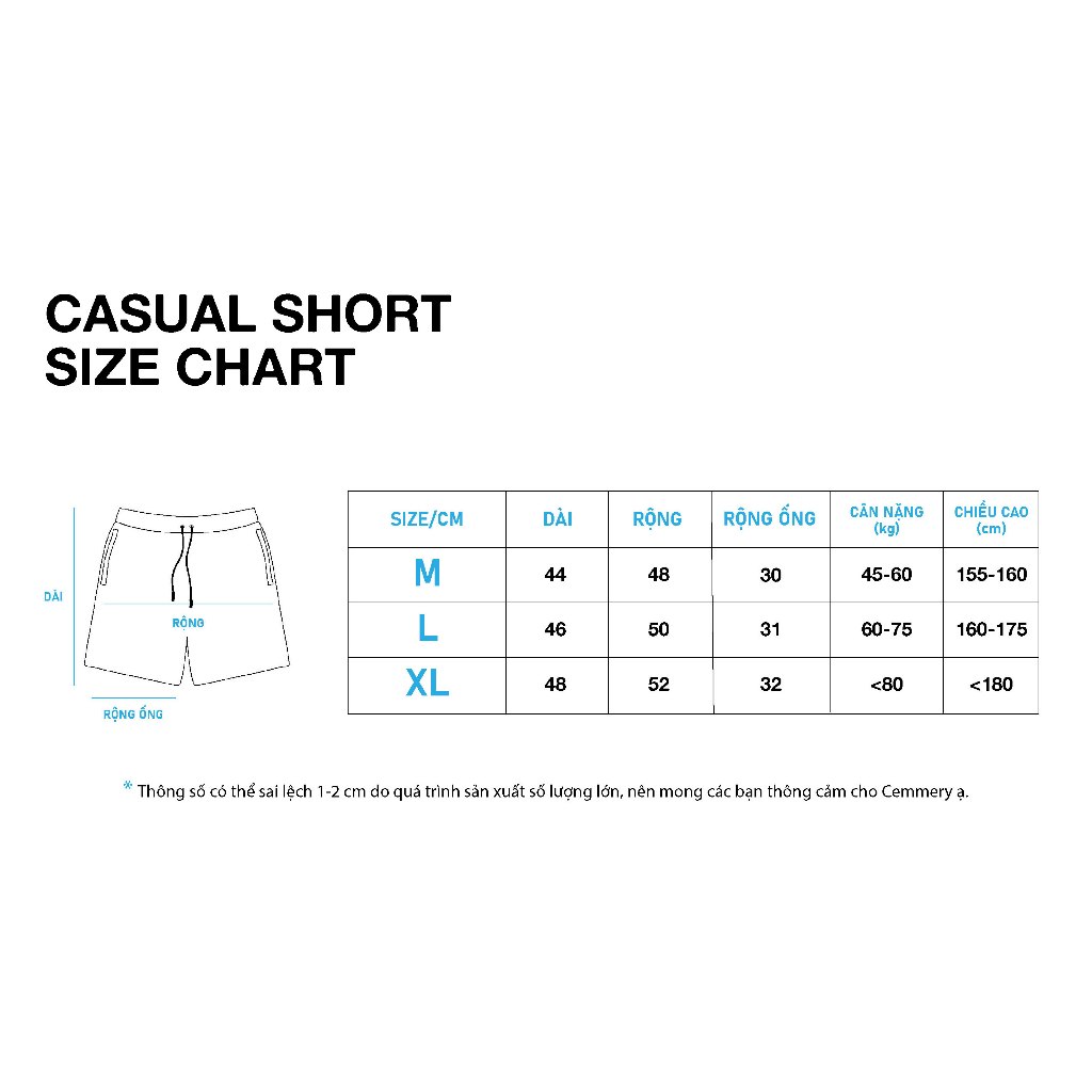 Quần short LocalBrand Cemmery đinh lượng 330GSM, CASUAL SHORT 5 Màu, quần thun short nỉ unisex cotton 330gsm