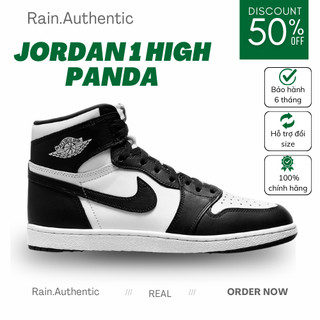 Giày Jordan1 High Panda hàng chuẩn cao cấp đầy đủ box bill full size