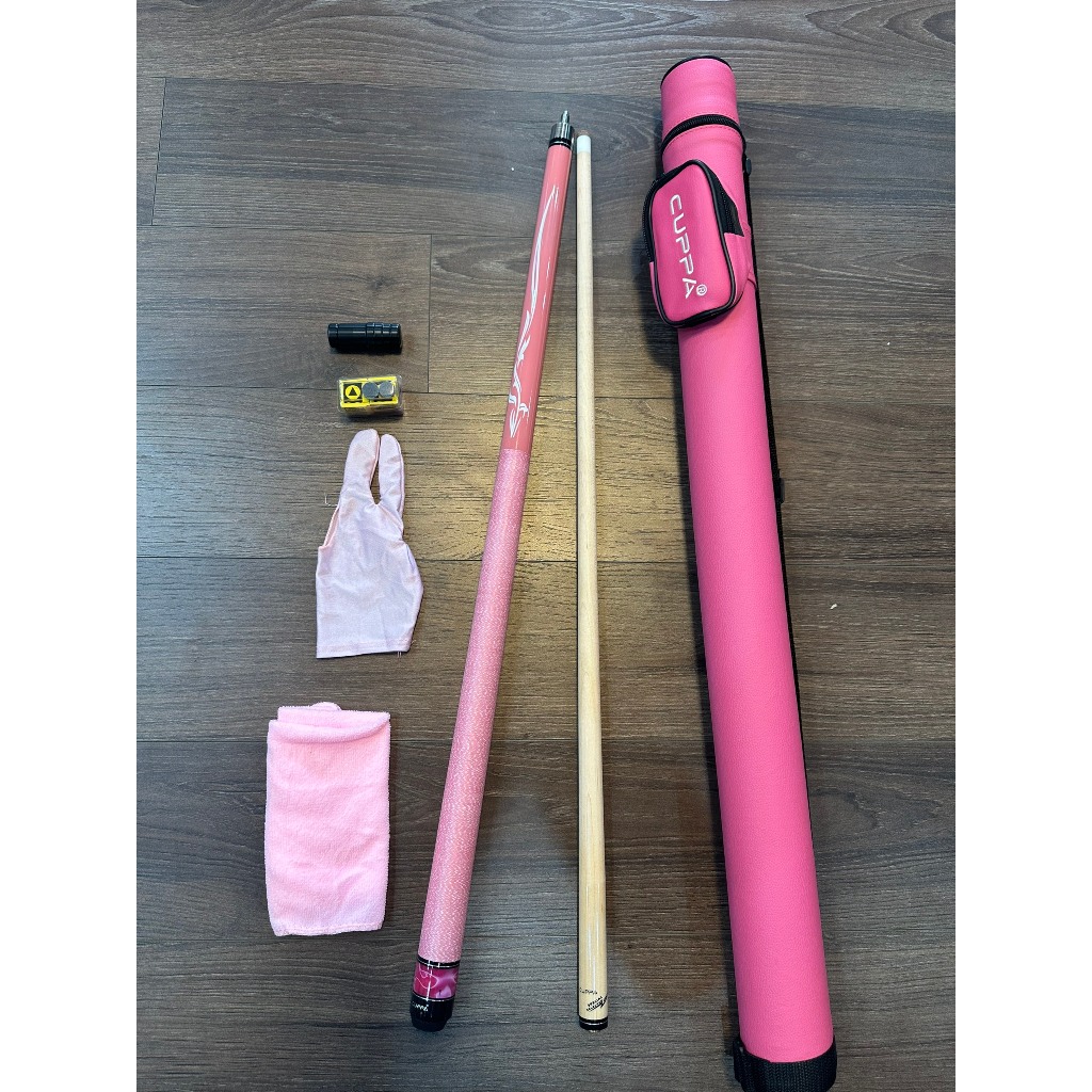 Cơ bida Cuppa Pink Hồng S9 Chính hãng tặng kèm phụ kiện hãng