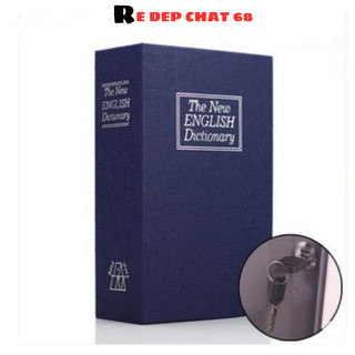 Két sắt mini hình quyển sách, két sắt bảo mật dùng chìa khoá