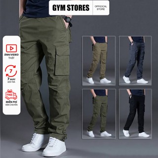 Quần Dài KaKi Túi Hộp 6 Túi LOGO THÊU ỐNG SUÔN VNXK LOẠI 1 hình thật