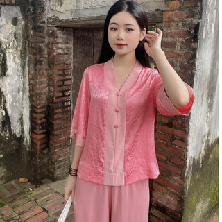 Mẫu Pháp Phục Bà Lai Lụa Gấm Cao Cấp Đi Lễ Chùa