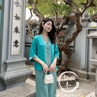 Mẫu Pháp Phục Bà Lai Lụa Gấm Cao Cấp Đi Lễ Chùa