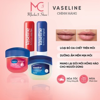 Hũ dưỡng môi VASELINE Rose Lips / Original / Creme Brulee‎ hồng và mềm môi hiệu quả