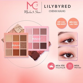 Bảng phấn mắt lilybyred mood cheat kit 9 ô màu lên màu cực đẹp