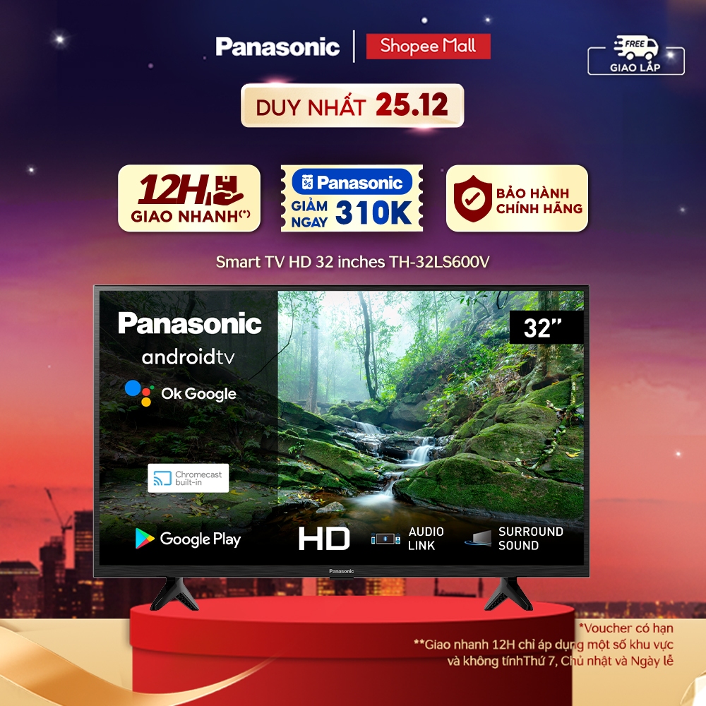Smart TV Panasonic HD 32 inches TH-32LS600V - Điều khiển giọng nói - Bảo Hành Chính Hãng 24 Tháng