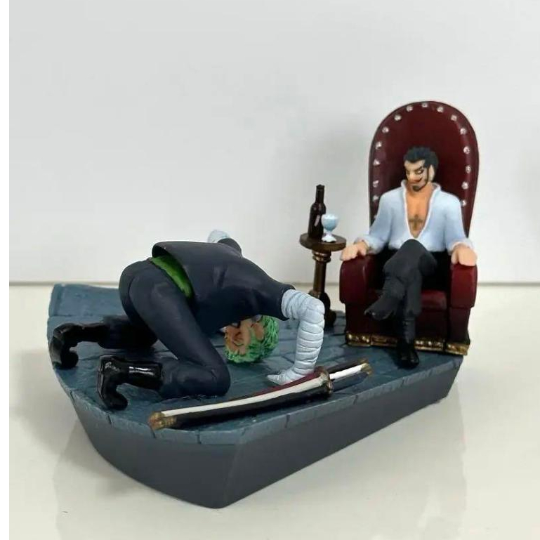 Mô hình chính hãng ONE PIECE - Zoro và Mihawk - LogBox - Marineford Part 3