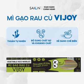 Mì Gạo Rau Củ Spaghetti VIJOY Thuần tự nhiên Tiện lợi Hộp 283g