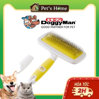 Lược chải vuông răng mềm Doggyman làm phồng lông chó mèo