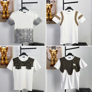 💥Áo thun nam cổ tròn tay ngắn cao cấp lịch lãm, Áo phông nam cổ tròn cộc tay vải cotton co giãn 4 chiều mềm mịn mát