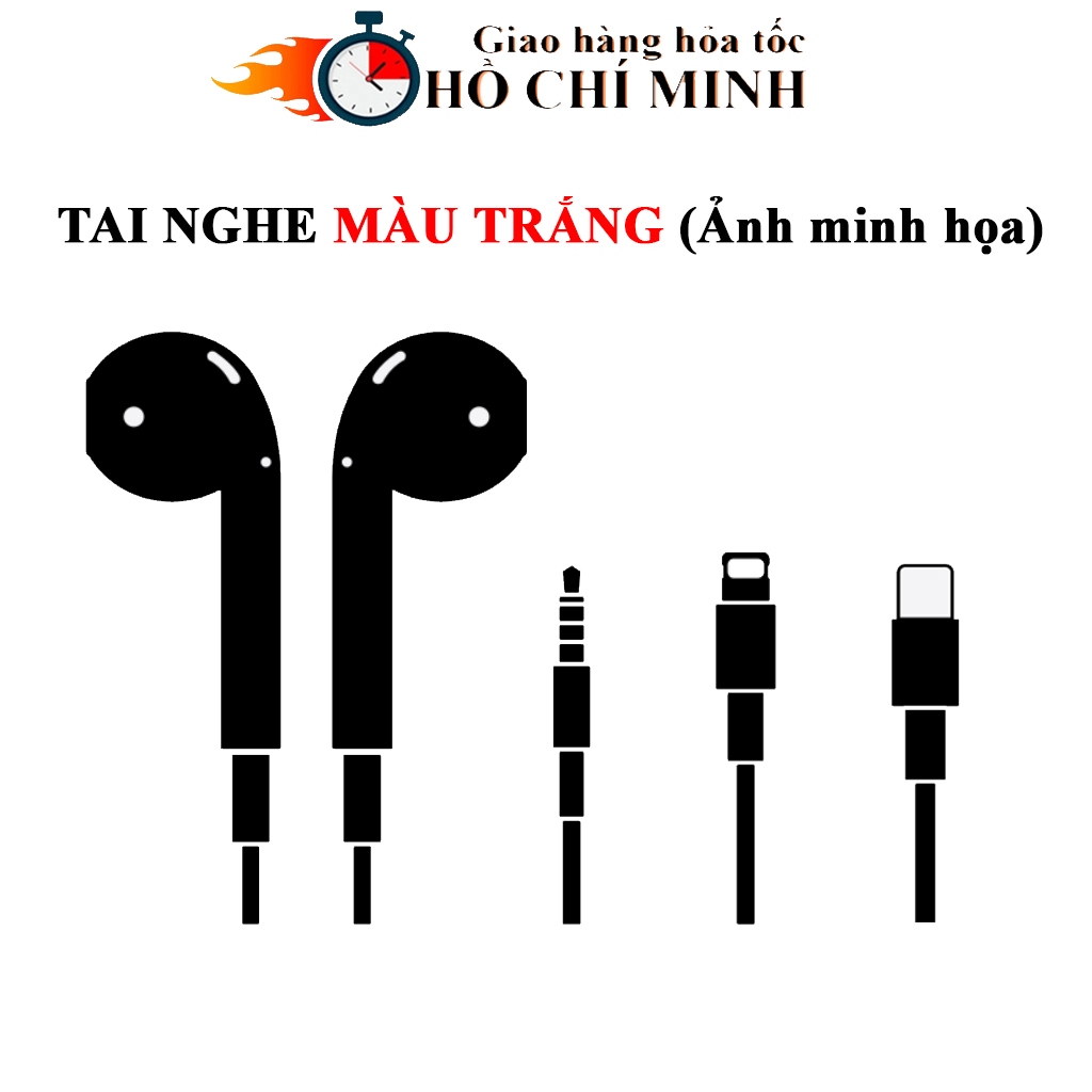 Tai nghe nhét tai có dây các loại dành cho điện thoại bảo hành 6 tháng