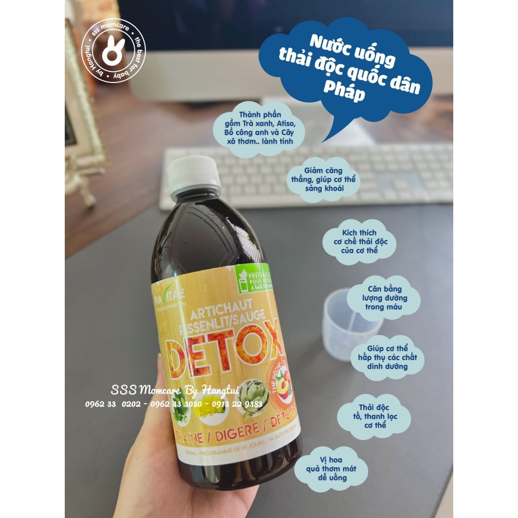 Nước thải độc detox quốc dân Pháp 500ml