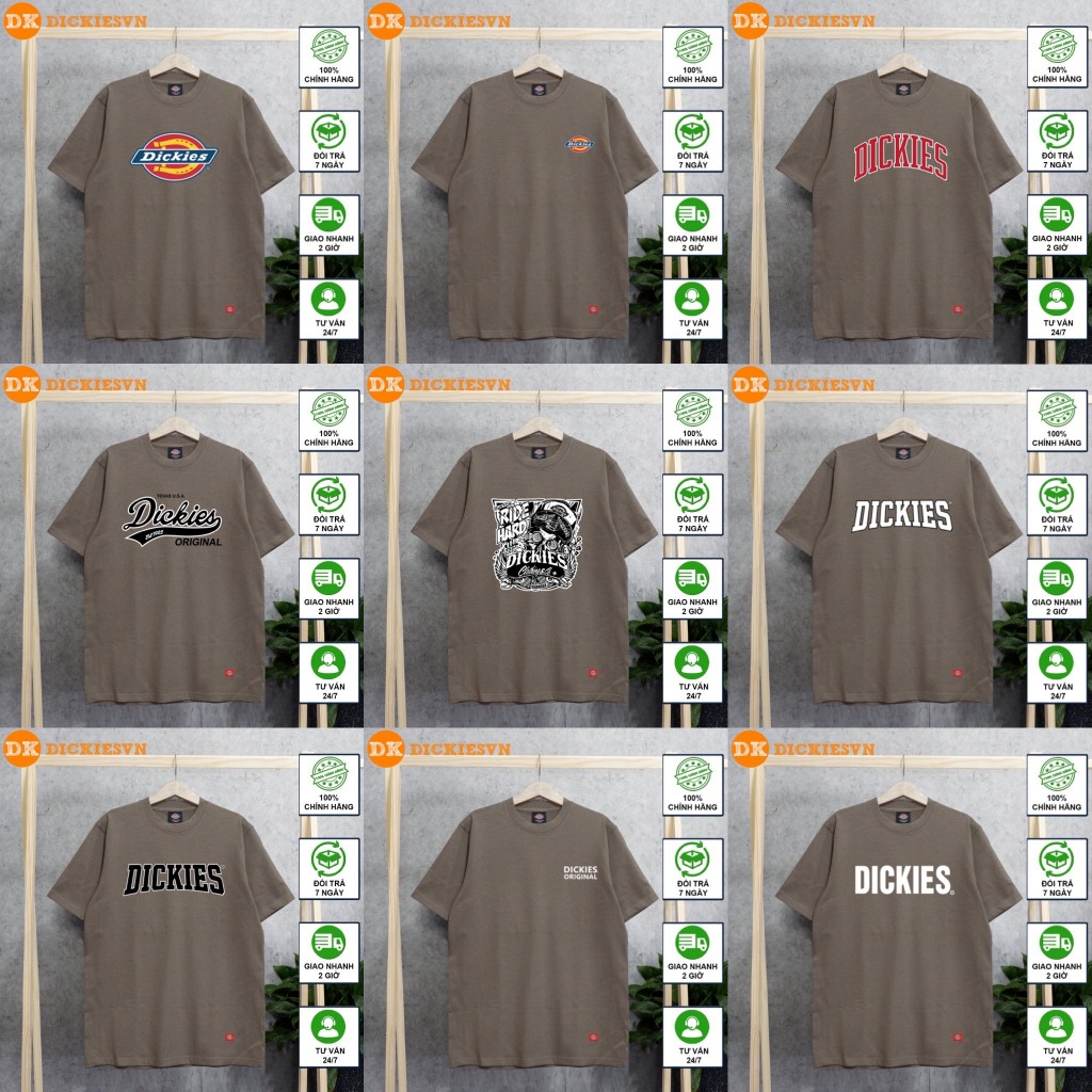 Áo thun nam nữ unisex Dickies basic, chất cotton 100% - Dickies.vn