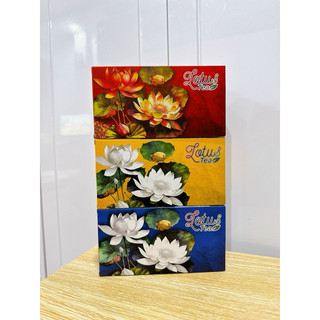 Vỏ Hộp Trà Tết Lotus Tea đựng trà lên giỏ quà tết mẫu mới 2024