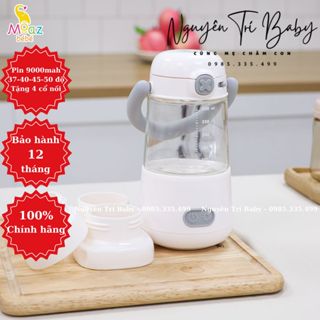 Máy hâm sữa di động cầm tay Moaz bebe MB069 MB041 tặng 4 cổ nối bình sữa