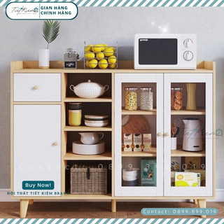 Kệ để đồ nhà bếp gỗ 1m2 Nội Thất Tiết Kiệm B2525