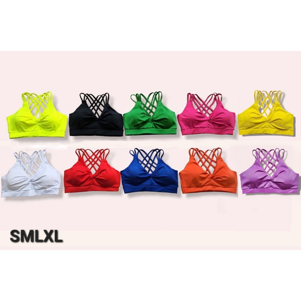 Áo bra xoắn ( kèm đệm) tập gym,yoga,nhảy Aerobic,Zumba,dân vũ,đồng phục đội nhóm,biểu diễn nữ