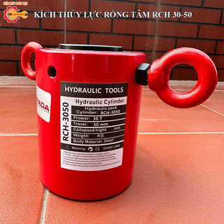 Kích thủy lực rỗng tâm rch-3050 lực kích 30 tấn hành trình 50mm bảo hành 6 tháng tặng kèm gioăng phớt