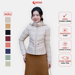 Áo phao lông vũ CARDINA dáng ngắn chất liệu cao cấp chần lông vũ siêu nhẹ phom ôm vừa tôn dáng 3LVN01