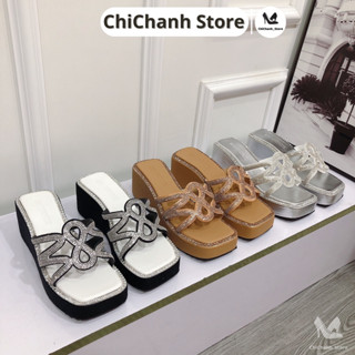 Dép đế xuồng quai đá cao 6P chất đế nhẹ hàng chuẩn form lên chân cực xinh Chị Chảnh Store G85