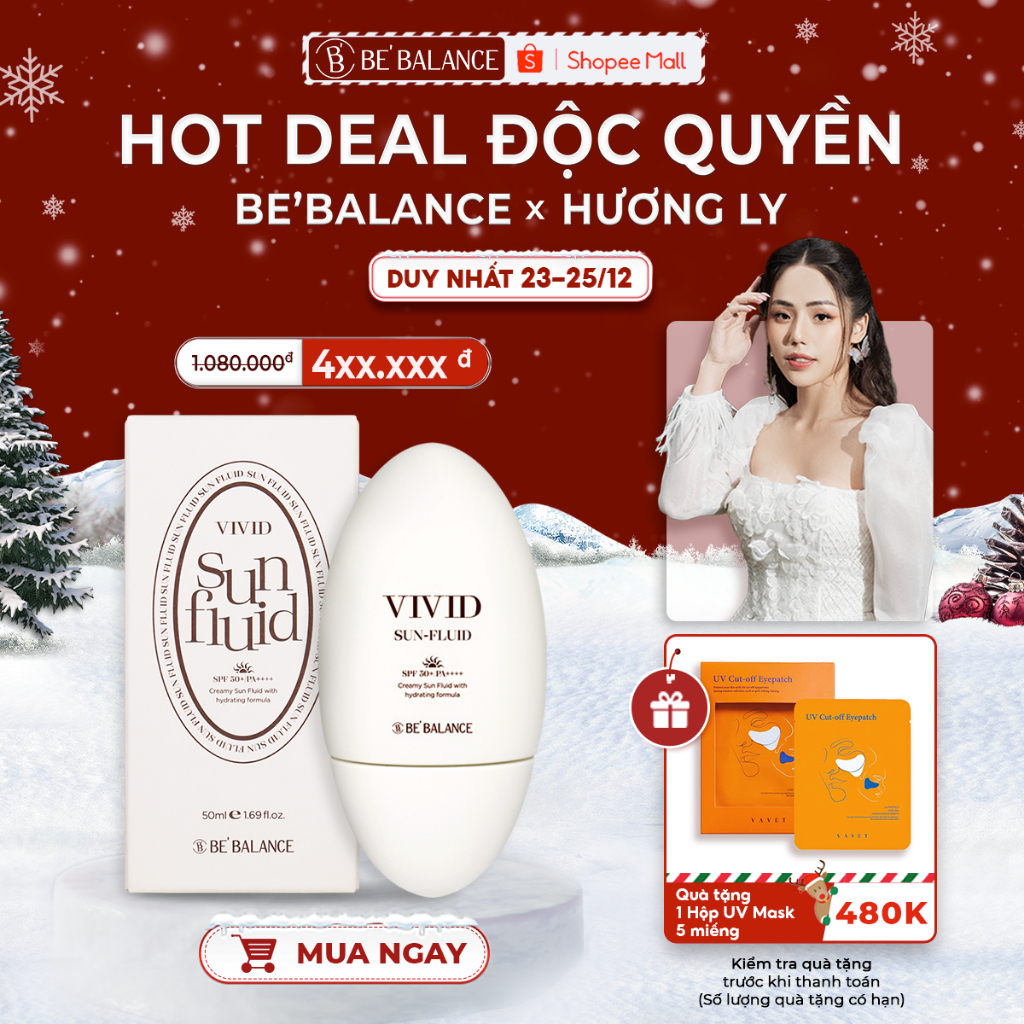Kem Chống Nắng BEBALANCE VIVID SUN FLUID SPF 50+/ PA ++++ 50ml