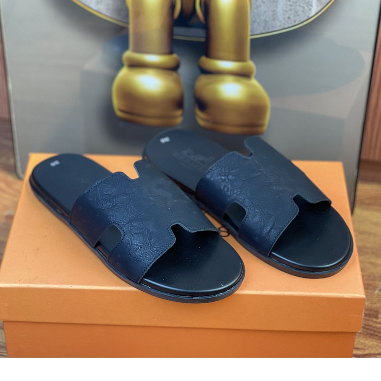 Dép Hm Nam Hàng Cao Cấp Dép Quai Ngang Hm Da Sịn Đế Cao Su Chống Trơn Trợt Hàng HOT trend 2022