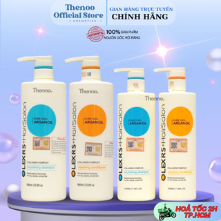 Cặp dầu gội xả dưỡng tóc cao cấp olexrs hair salon argan oil 500ml, 960ml